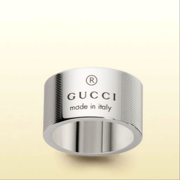 Gucci Jewelry - Flash sale🥳NEW Gucci 925 Sterling Silver Wide Band with Trademark Engraving